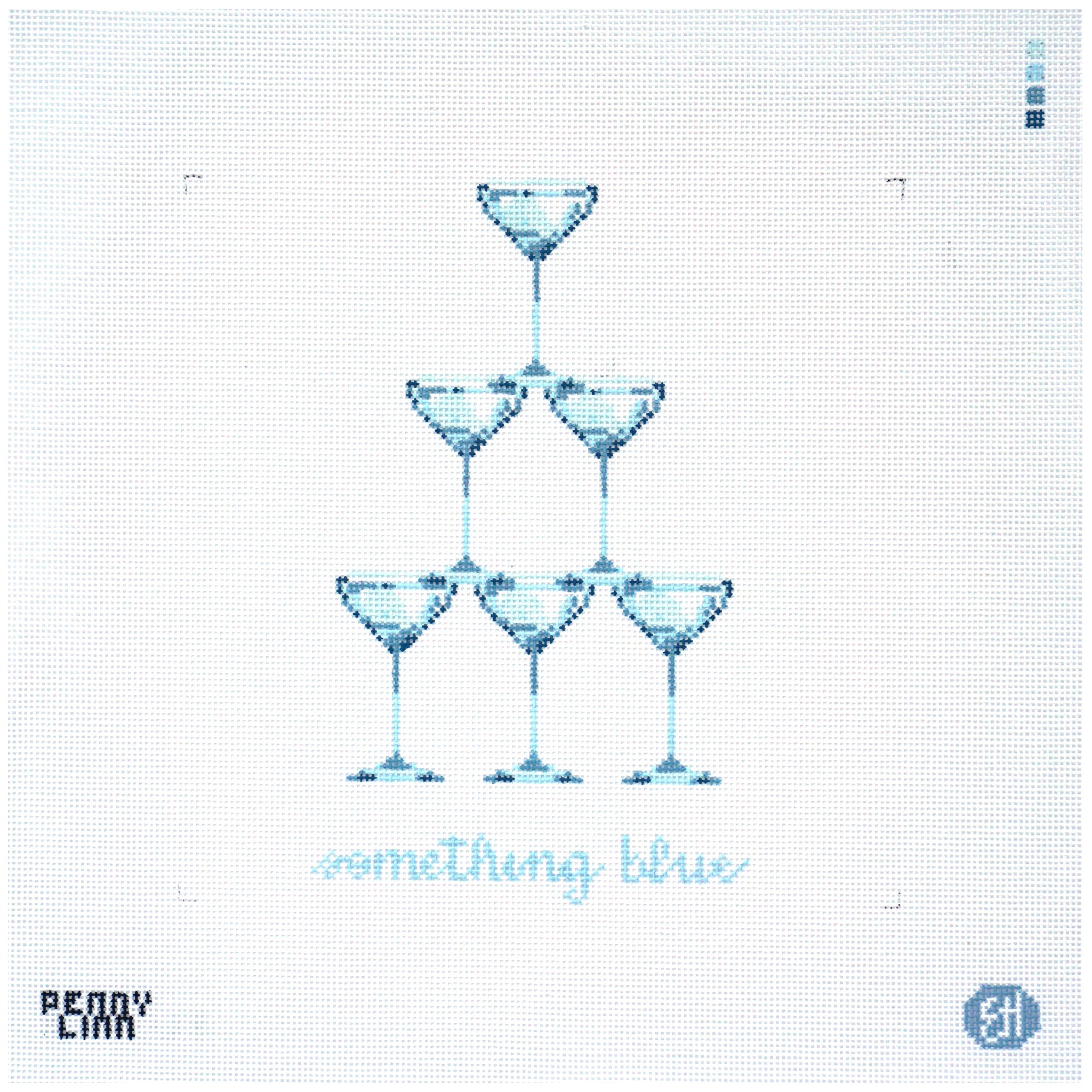 Something Blue Cocktails - with writing