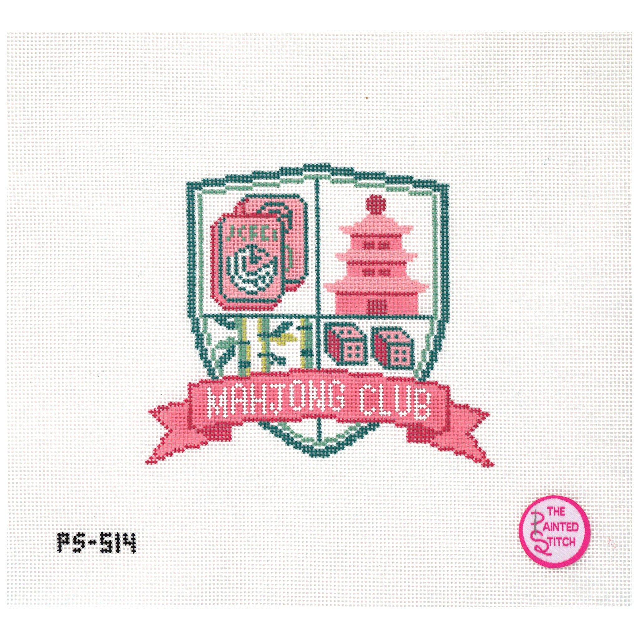 Mahjong Crest - Pinks