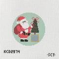 Santa with Topiary