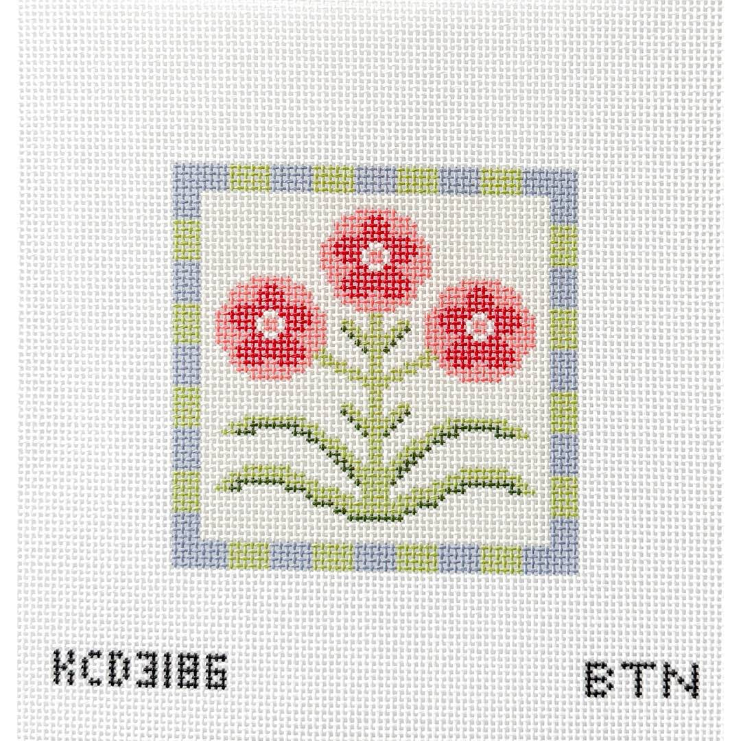 Folk Art Florals Sqaure three