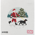 Santa Dog Walker - Black Lab