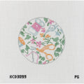 Needlepoint Print Round