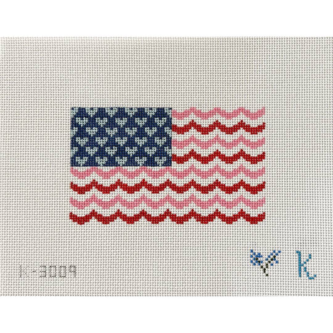 Flag with Hearts