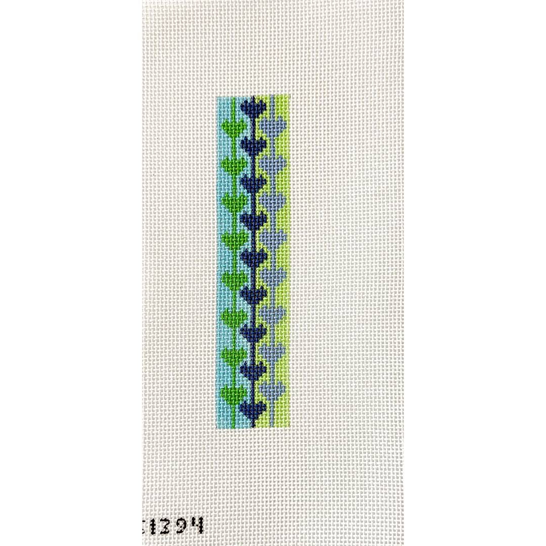 Blue and Green Hearts Key Fob