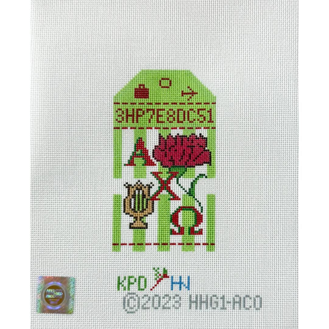 Sorority Travel Tag - Alpha Chi Omega