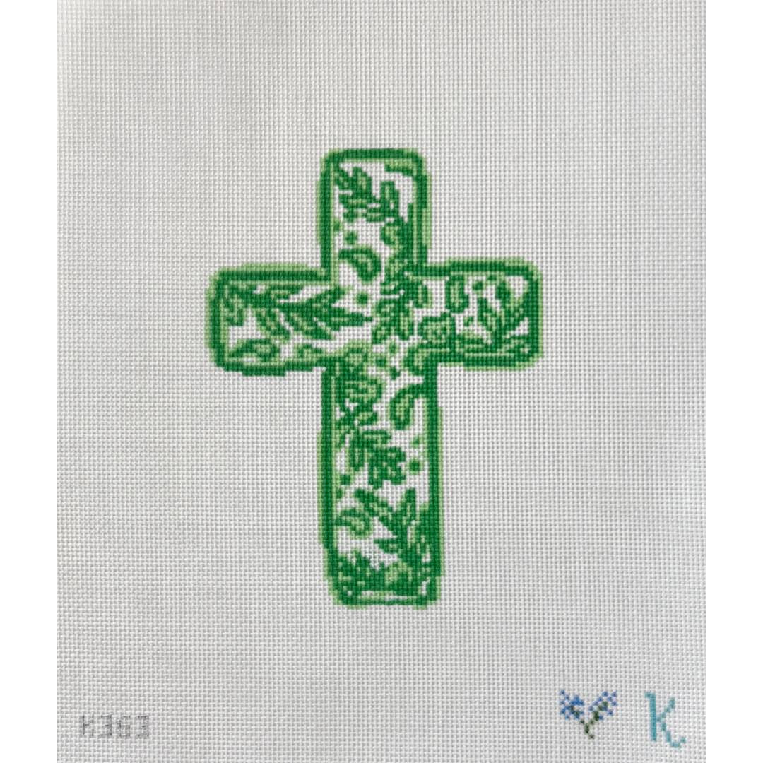 Chinoiserie Cross - Green