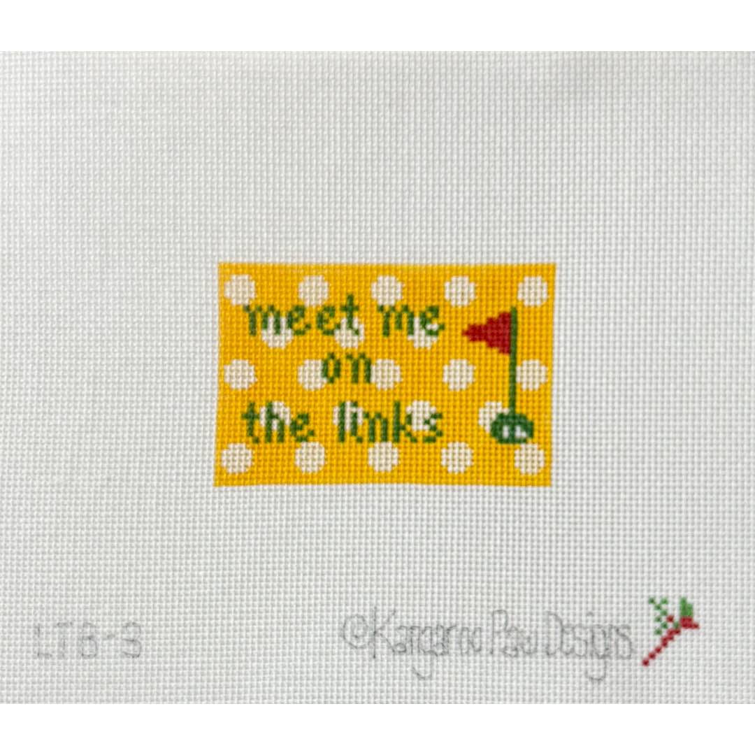 Meet me on the Links Luggage Tag Insert