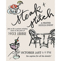 Steak + Stitch Event October 21st