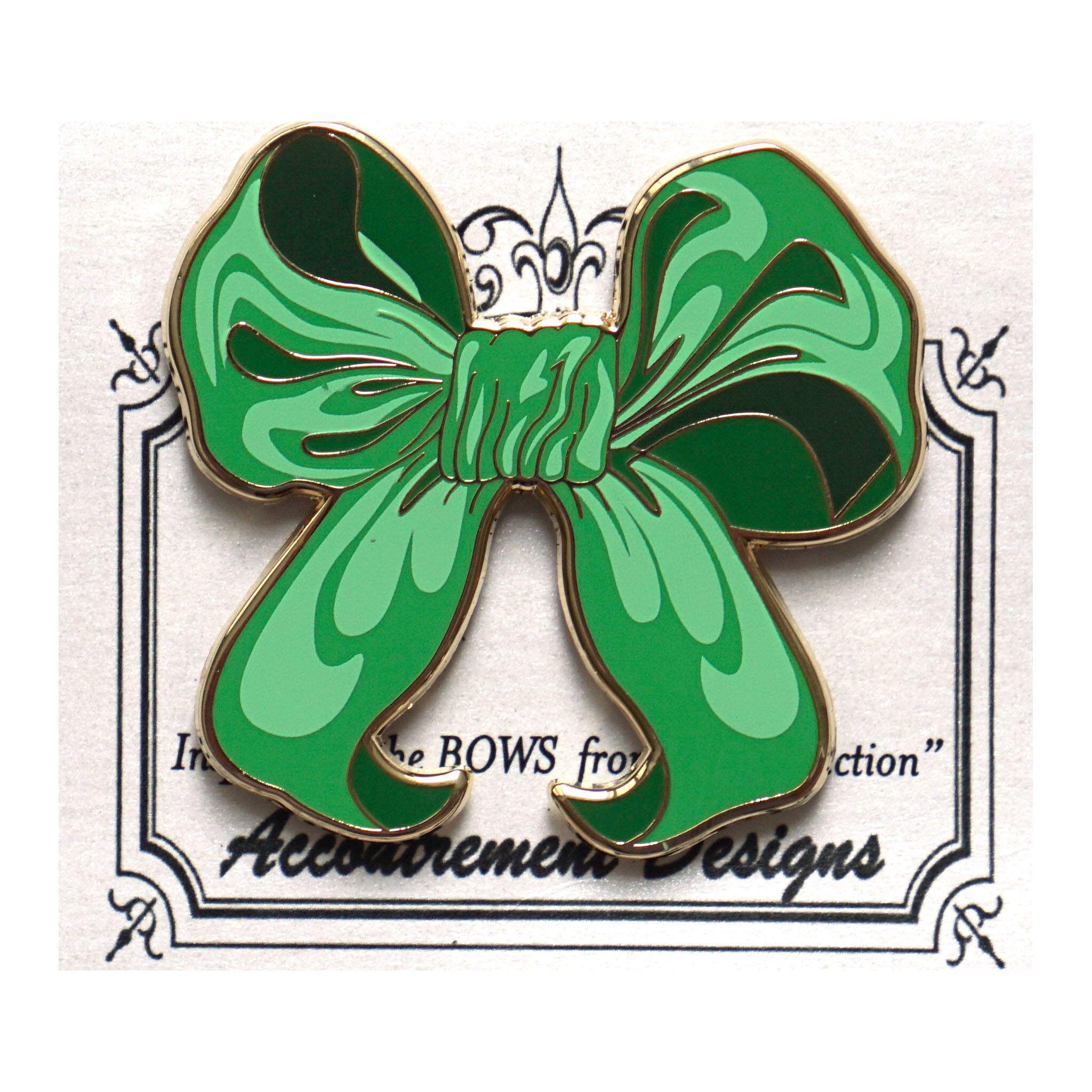 Large Green Bow Needleminder