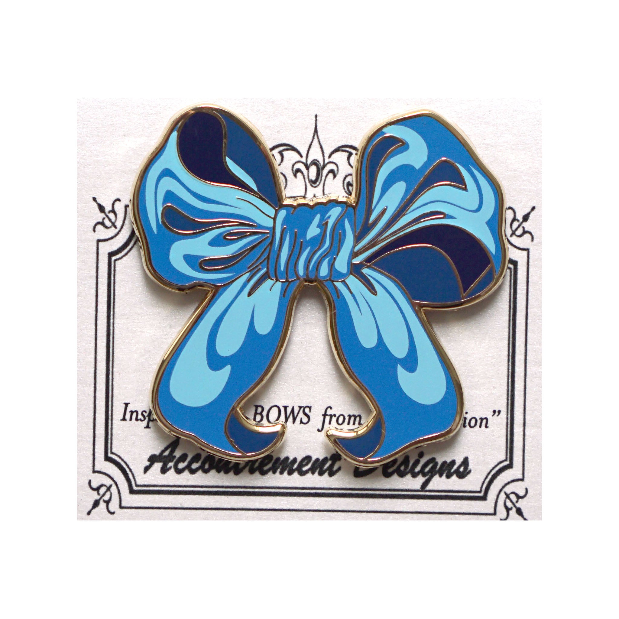 Large Blue Bow Needleminder