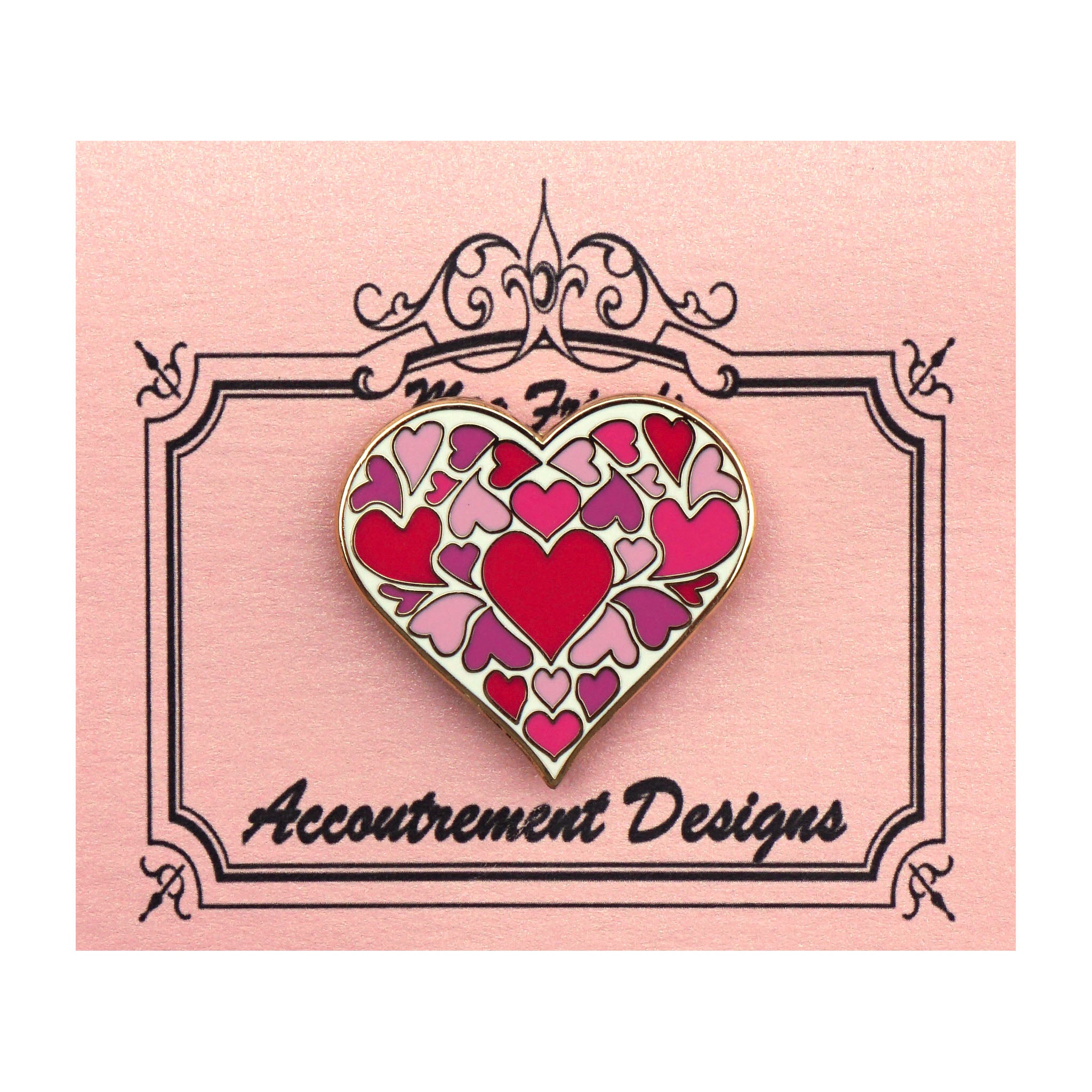 Pink Hearts Needle Minder