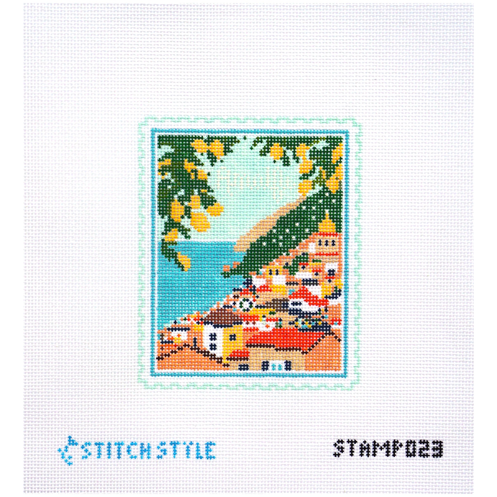 Amalfi Coast Travel Stamp