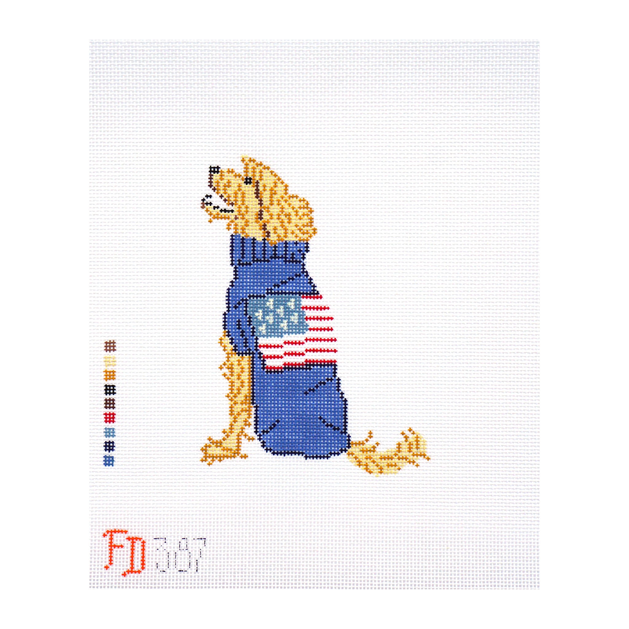 Golden Doodle with sweater