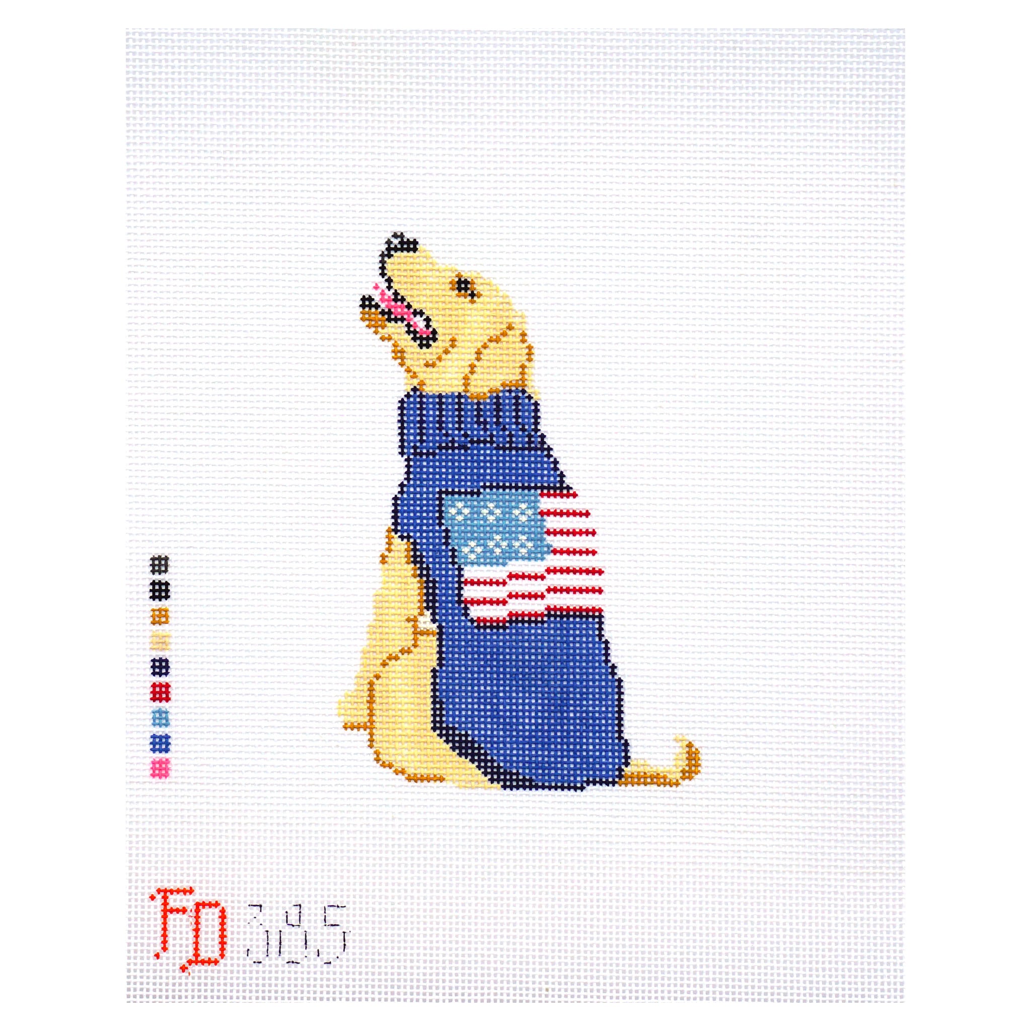 Yellow Lab with Sweater