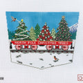 North Pole Christmas Tree Stocking Cuff
