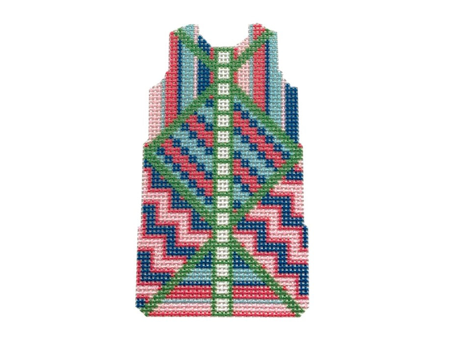 Aqua Patch Shift Dress