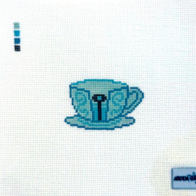 Mad Hatter Tea Cup Mini Blue