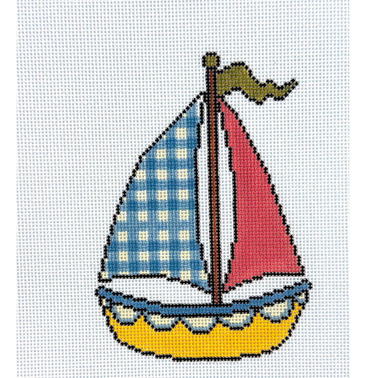 Gingham Sailboat
