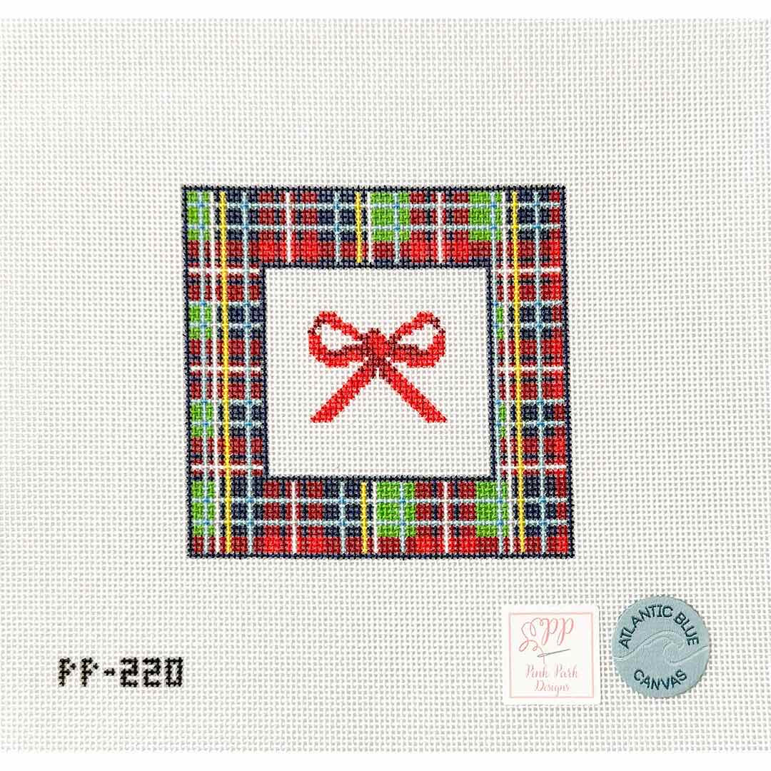 Red holiday Bow Coaster