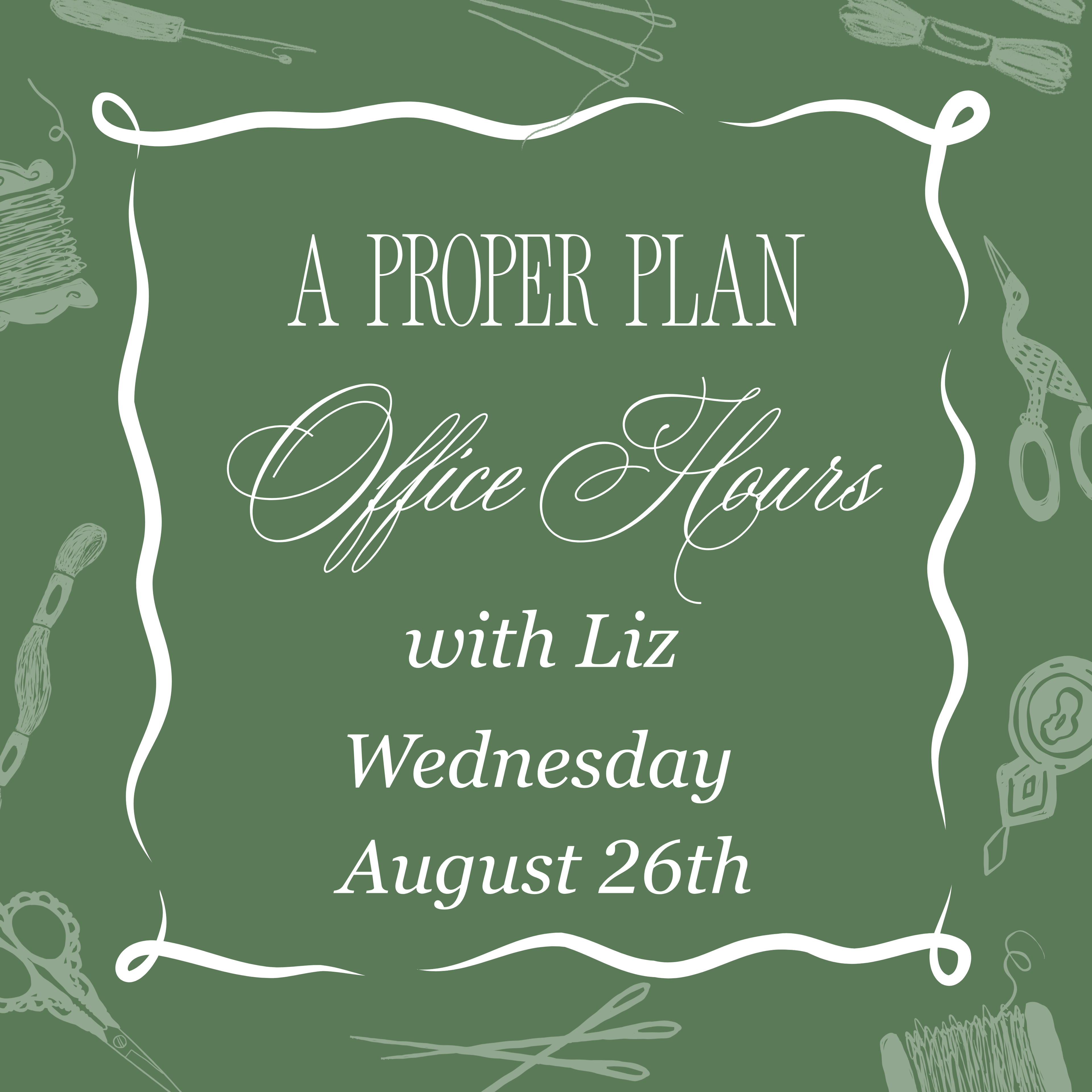 A Proper Plan - August 26th
