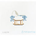 Baby Bassinet with Bows - Blue
