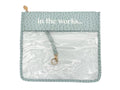 In the Works Project Bag - Baby Blue Ostrich