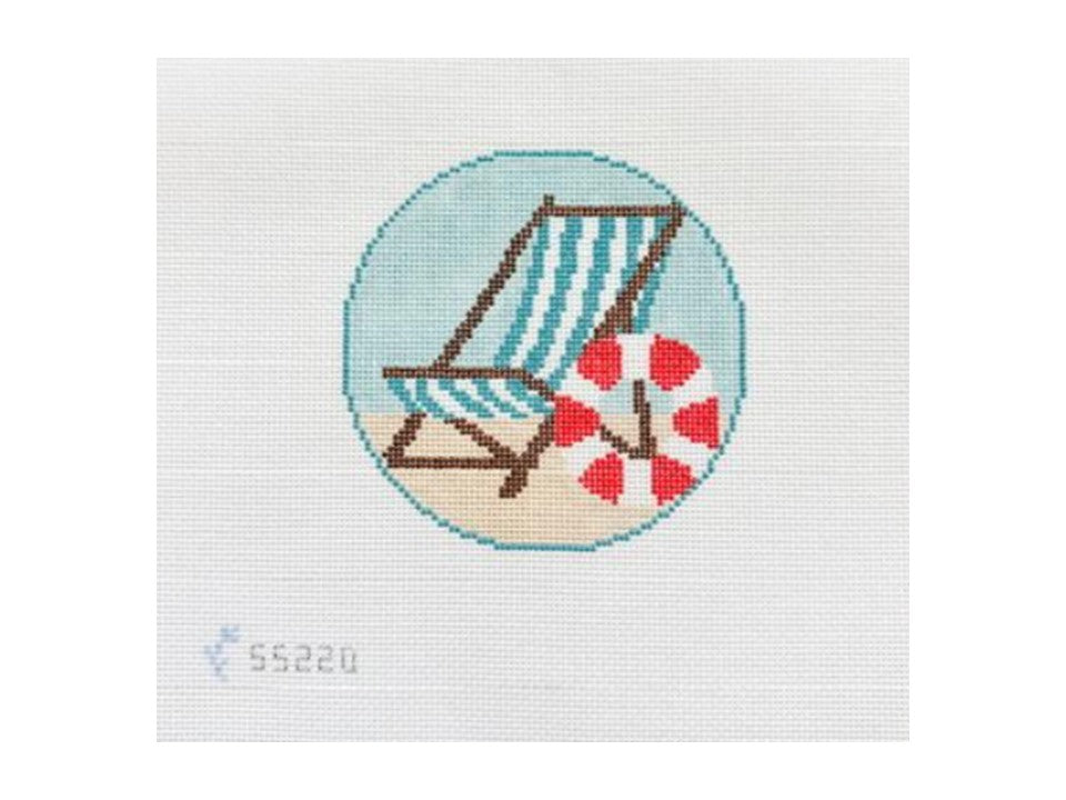 Beach Sign Round with Stitch Guide