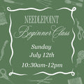 July 12th Morning Beginner Needlepoint Class