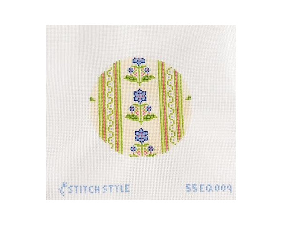 Block Floral Round
