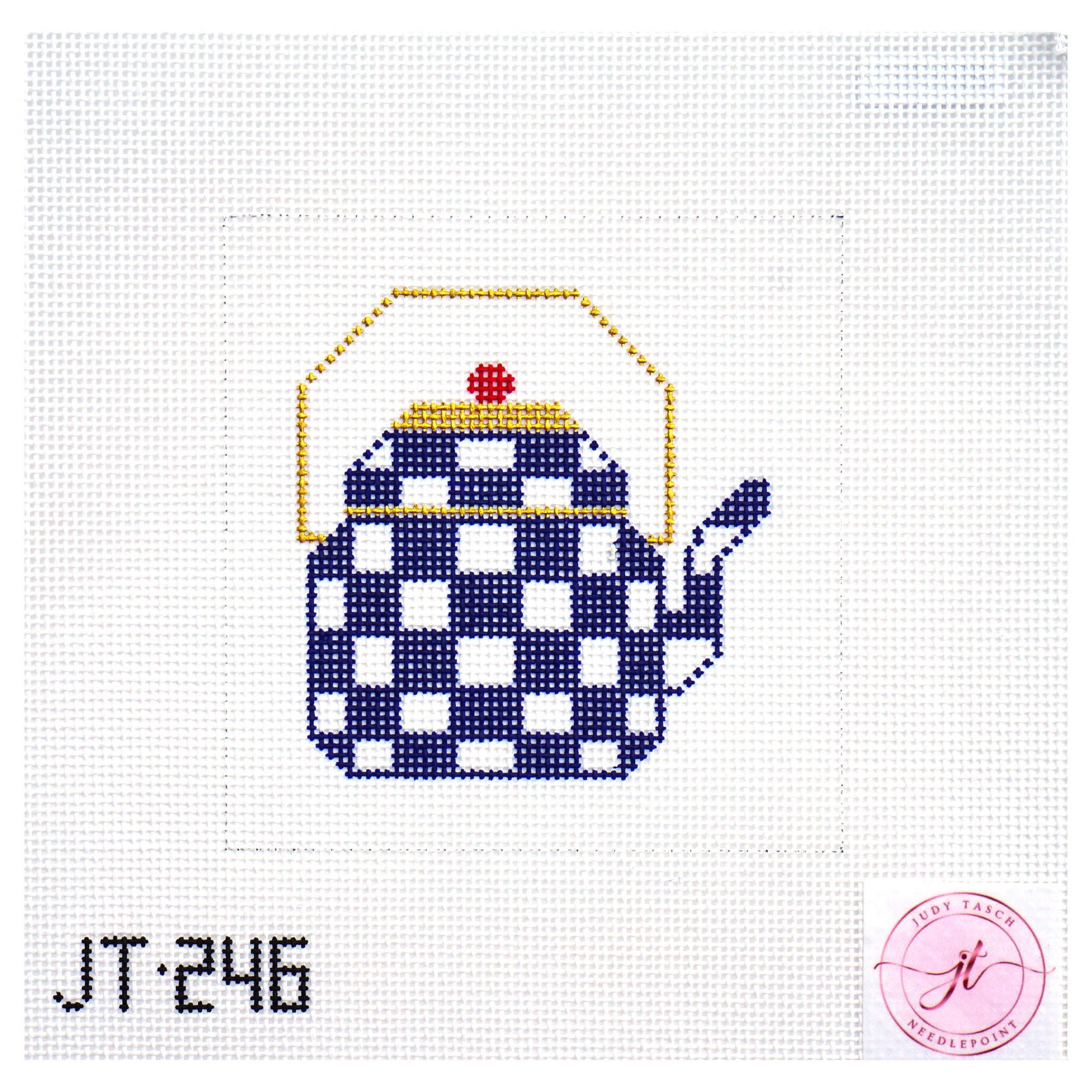 Blue and White Teapot Sqaure