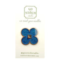 Lapis Lazuli Glitter Clover Needle Minder