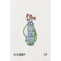 Blue Plaid Golf Club Ornament