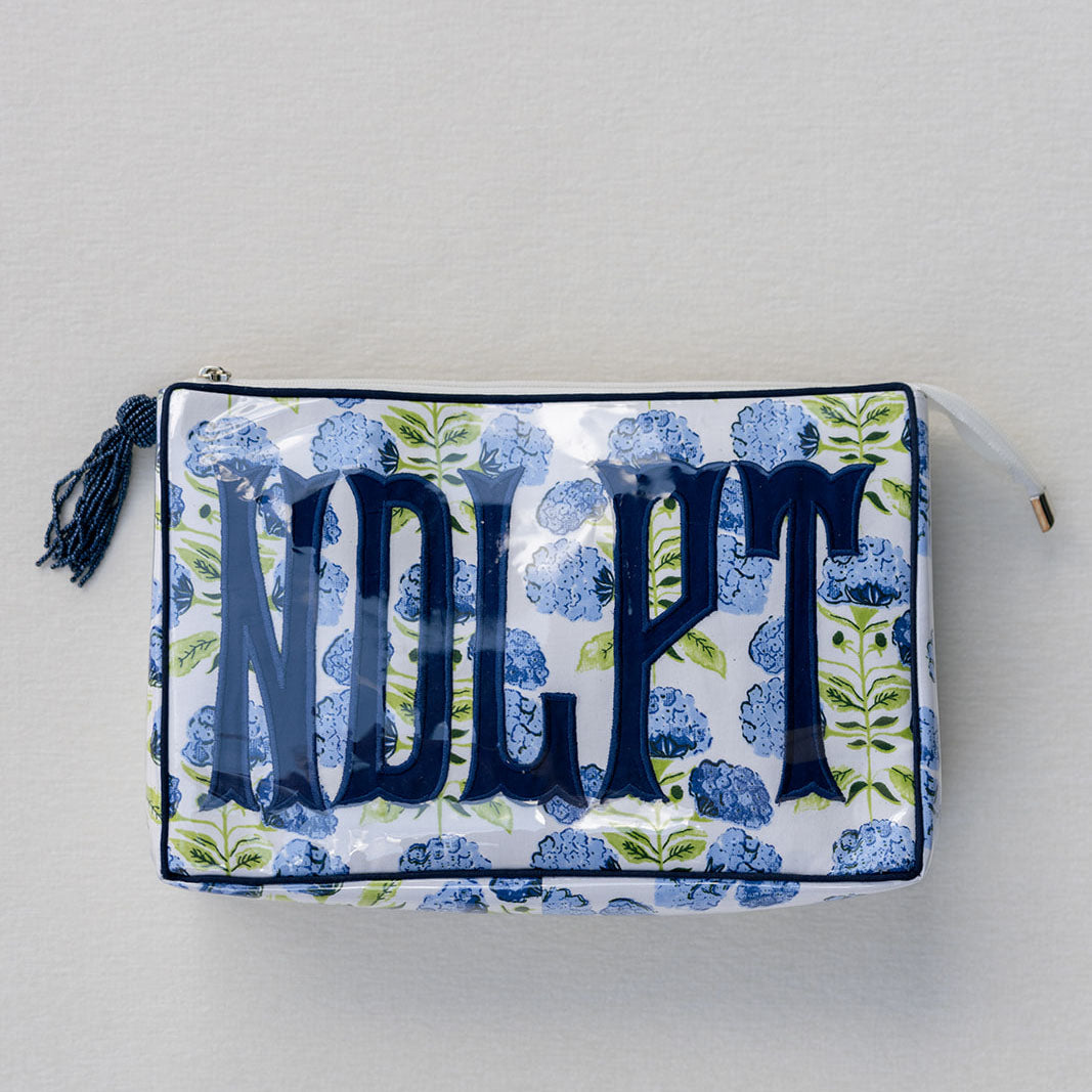 Green and Blue Hydrangea NDLPT Project Bag