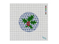 Blue Holly Ornament