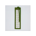 Leather Bookmark Insert - Green
