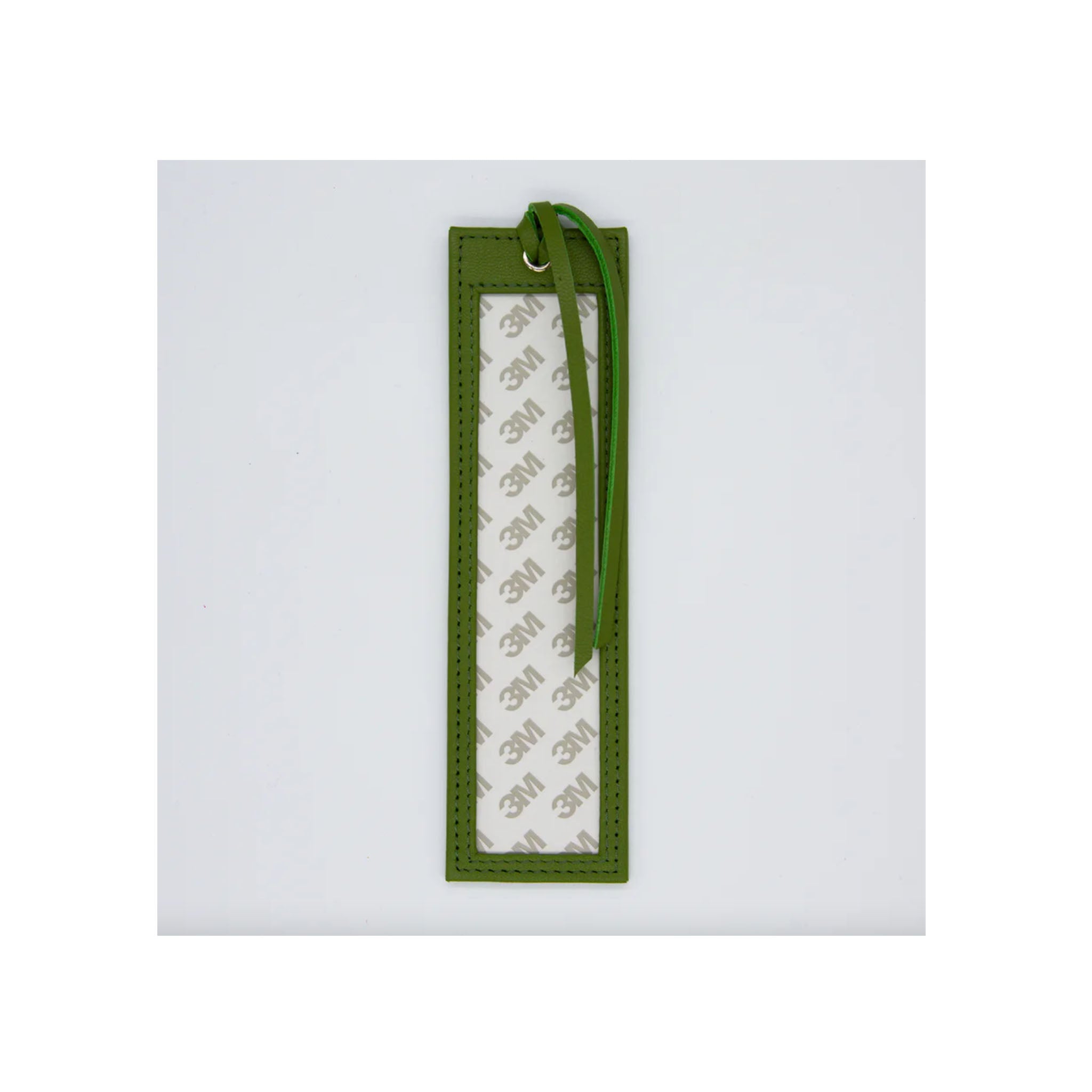 Leather Bookmark Insert - Green