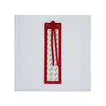 Leather Bookmark Insert - Red