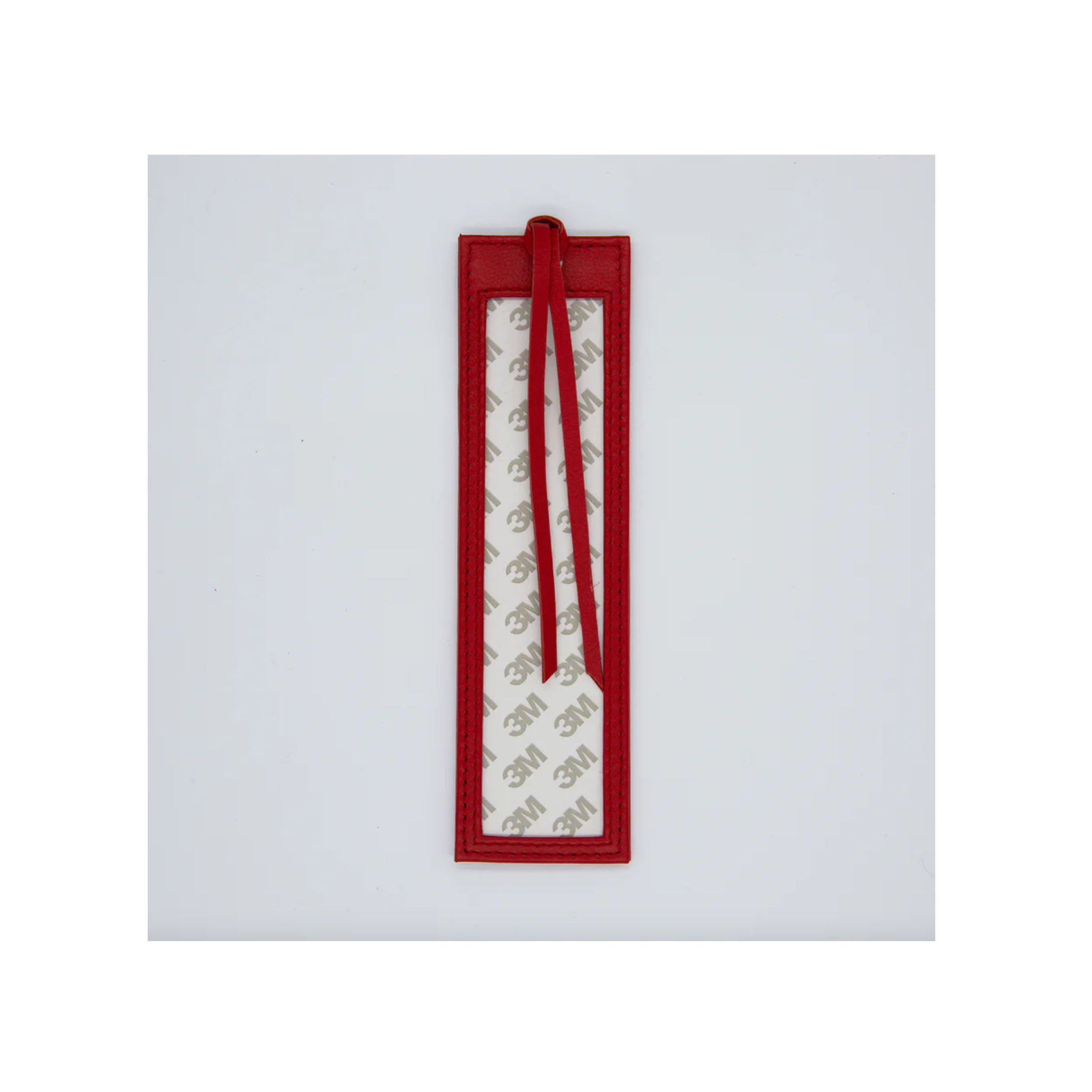 Leather Bookmark Insert - Red