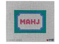 Bracket Frame Mahjong Insert (Teal Pink Blues)