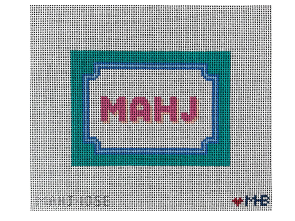 Bracket Frame Mahjong Insert (Teal Pink Blues)