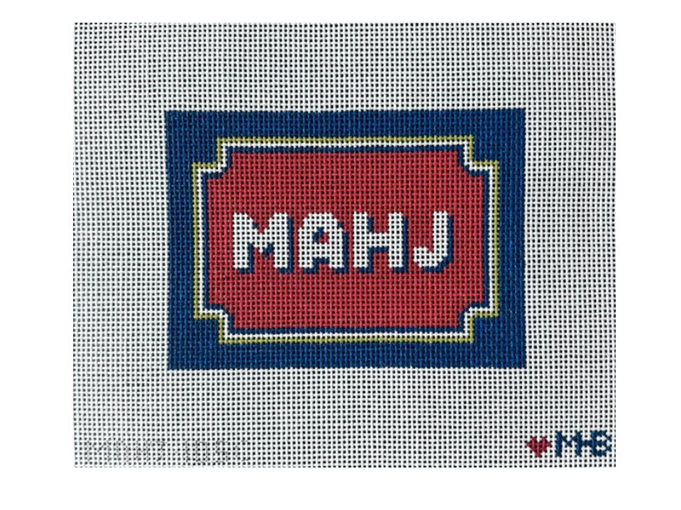 Bracket Frame Mahjong Insert (Red Navy Olive)