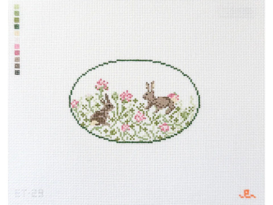Bunny in Clover Canvas