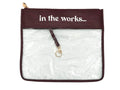 In the Works Project Bag - Burgundy Croc