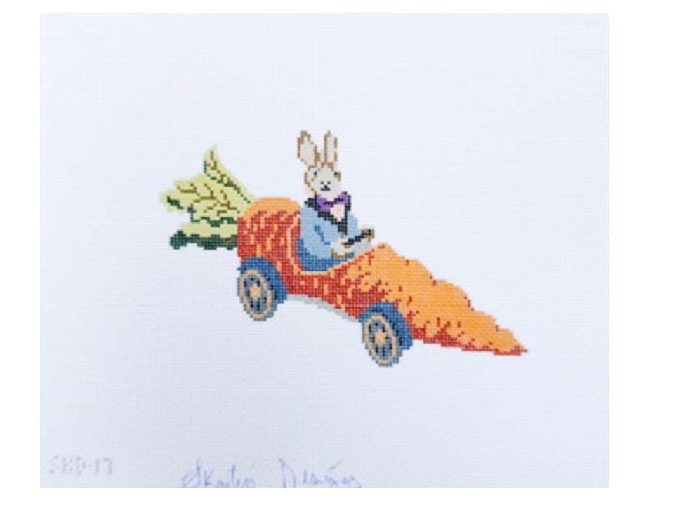 Bunny in Carrot Car