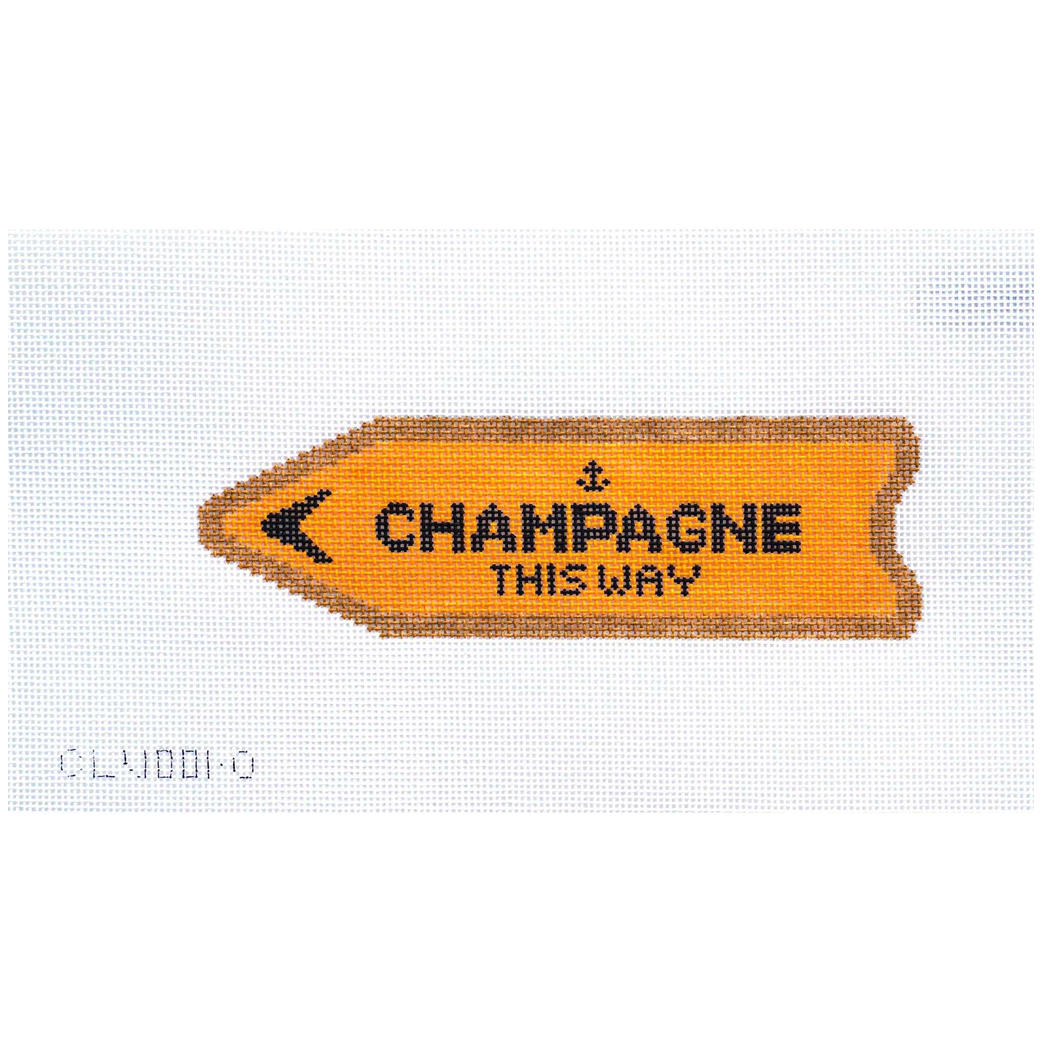 Champagne this Way (Orange)