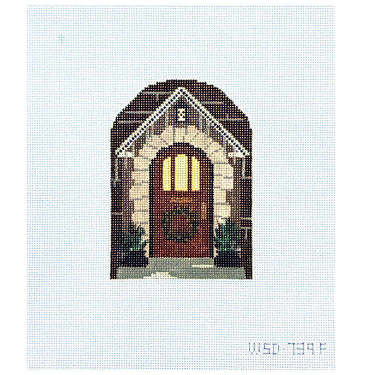 Brown Christmas Door