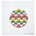 4" Round Flame Stitch