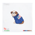English Bulldog, US Flag