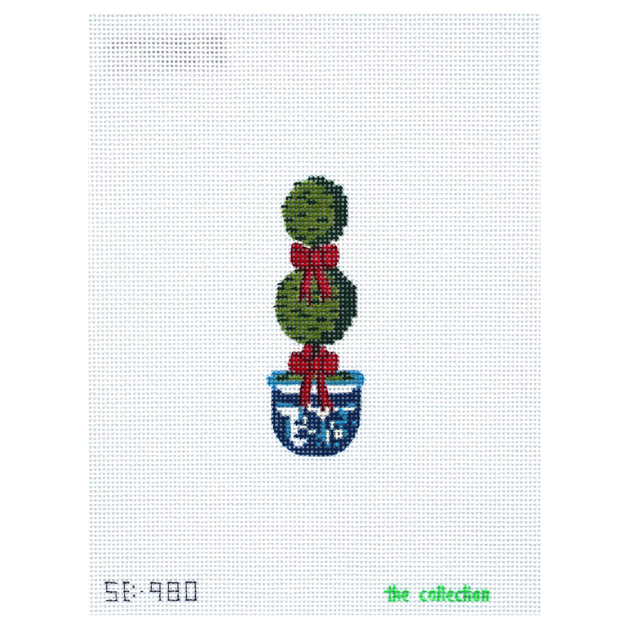 Topiary Red Bow