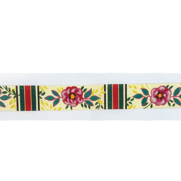 Floral & Stripe Bag Strap